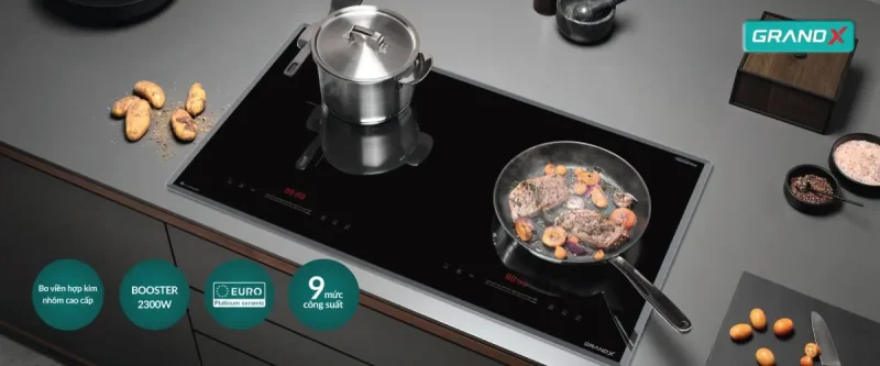 BẾP TỪ 2 VÙNG NẤU GRANDX GXIH 696SE