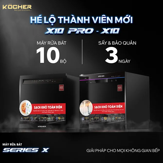 MÁY RỬA BÁT KOCHER X10PRO 3 MÁY RỬA BÁT KOCHER X10PRO