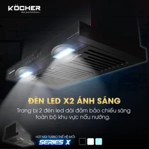 MÁY HÚT MÙI KOCHER TURBO X-350T