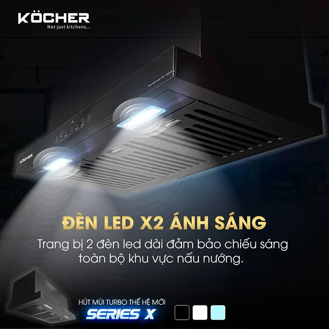 MÁY HÚT MÙI KOCHER TURBO X-350T 6 MÁY HÚT MÙI KOCHER TURBO X-350T