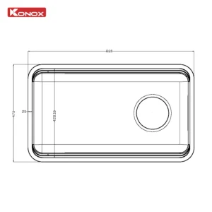 Chậu rửa bát chống xước Konox Tari Smart 8847PP