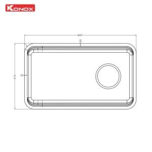 Chậu rửa bát chống xước Konox Tari Smart 8047PP