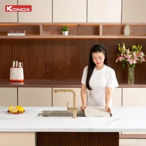 Chậu rửa bát chống xước Konox Tari Smart 8847PP