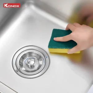 Chậu rửa bát lắp âm 2 hố cân R50 Tari 7846DU