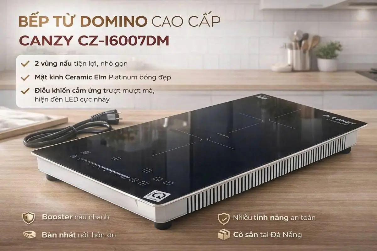 Bếp Từ Domino Canzy CZ-I6007DM 3 Bếp Từ Domino Canzy CZ-I6007DM
