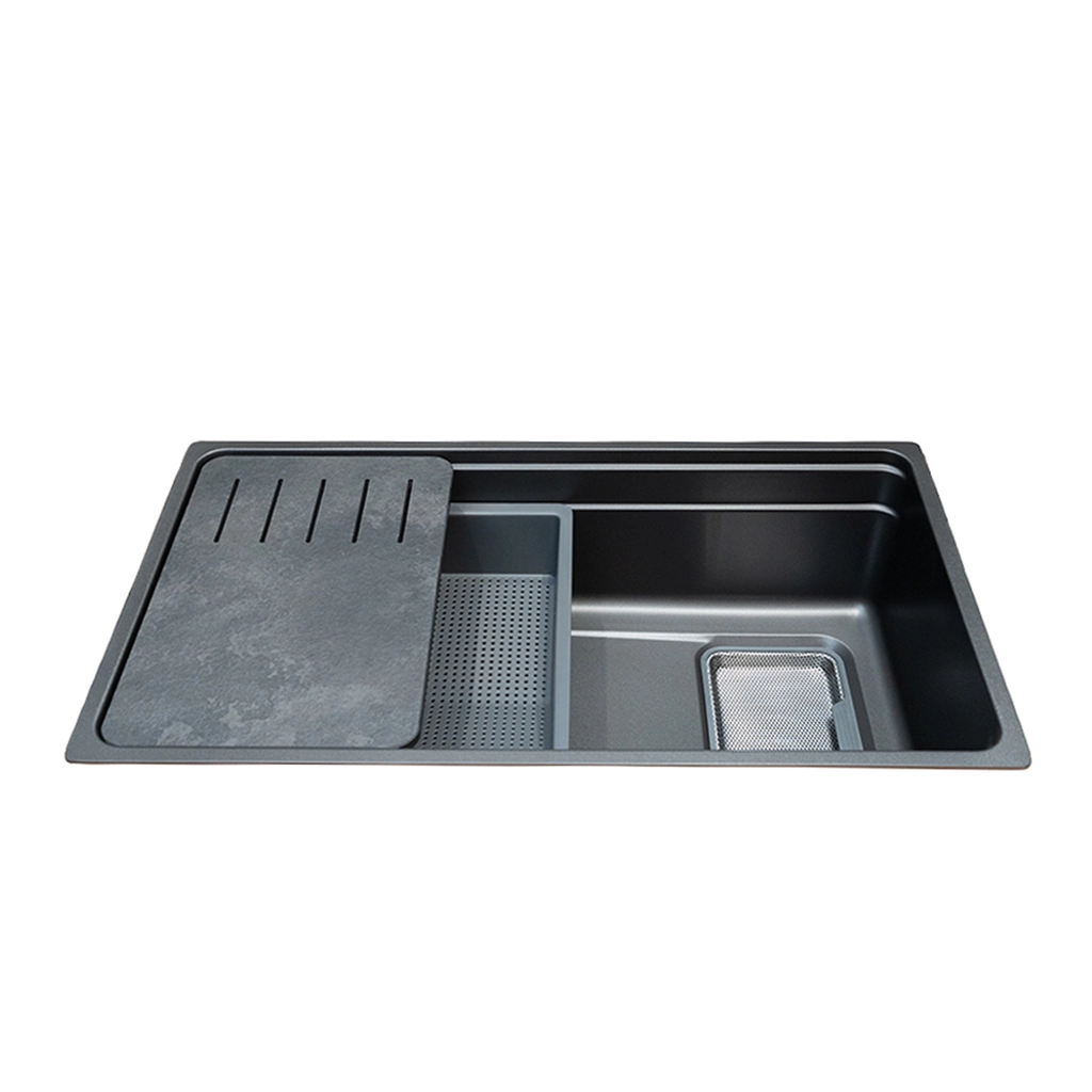 Chậu rửa chén 1 hố Inox Malloca VOLCANIC MS7743GR