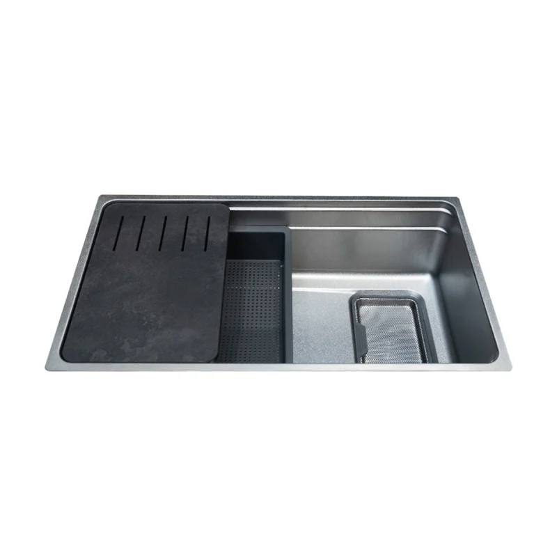 Chậu rửa chén 1 hố Malloca SILVER MS7743SI 5 Chậu rửa chén 1 hố Malloca SILVER MS7743SI