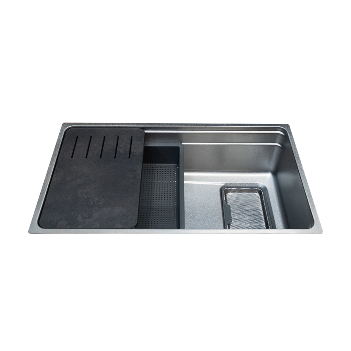 Chậu rửa chén 1 hố Malloca SILVER MS7743SI 1 Chậu rửa chén 1 hố Malloca SILVER MS7743SI