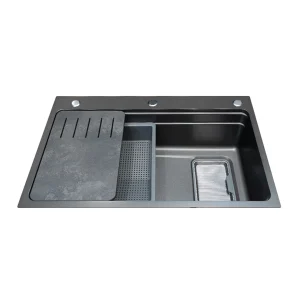 Chậu rửa chén 1 hố Inox Malloca VOLCANIC MS7750GR