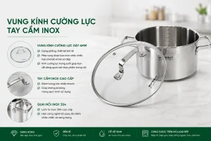 BỘ NỒI INOX 8 MÓN EUROSUN EU1702 HARMONY - 1702 1 1