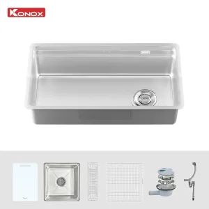 Chậu rửa bát phong cách Nhật chống xước Konox Tari Smart 780