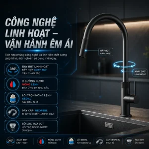 VÒI RỬA CHÉN NÓNG LẠNH MALLOCA K1090BM - 4 K1090BM 1