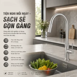 VÒI RỬA CHÉN NÓNG LẠNH MALLOCA K1090SS - 5 K1090SS 1