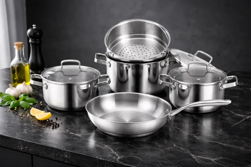 BỘ NỒI INOX 8 MÓN EUROSUN EU1702 HARMONY